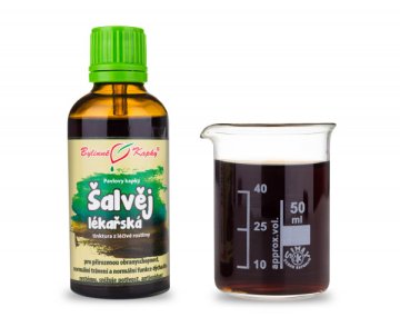 Šalvia lekárska - bylinné kvapky (tinktúra) 50 ml