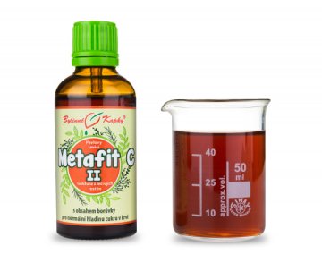 Metafit C II (cukrovka) - bylinné kvapky (tinktúra) 50 ml