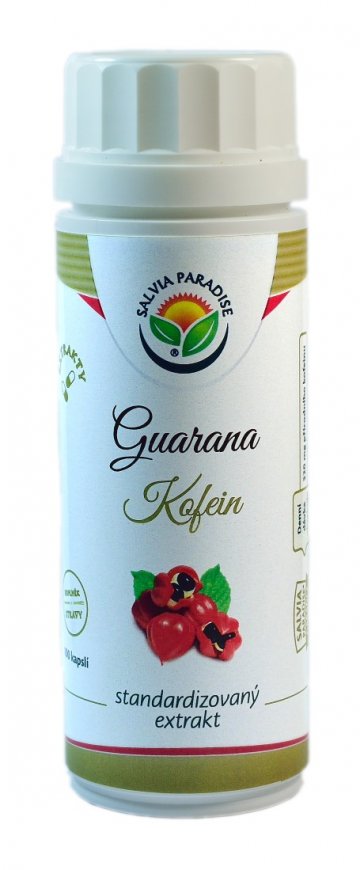 Guarana - kofeín štandardizovaný extrakt kapsle 100 ks od Salvia Paradise