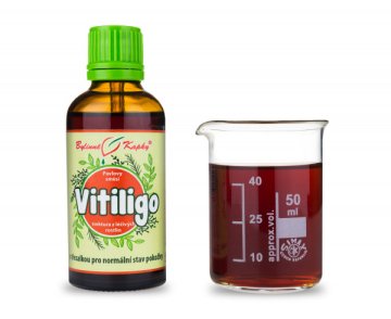 Pigmentácia nedostatočná (Vitiligo) - bylinné kvapky (tinktúra) 50 ml