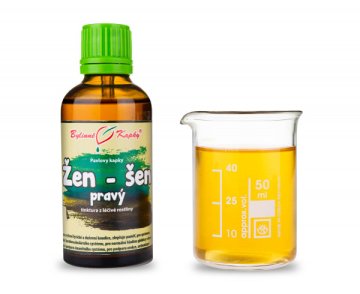 Žen-šen (žen šen, ženšen) pravý - bylinné kvapky (tinktúra zo žien šenu) 50 ml