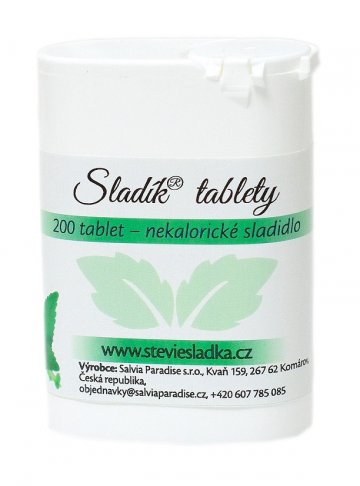 Sladík sladidlo - stévia cukrová tablety 200 Ks od Salvia Paradise