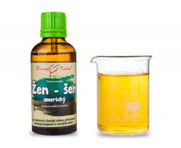 Žen-šen (žen šen, ženšen) americký - bylinné kvapky (tinktúra) 50 ml