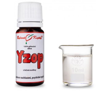 Yzop - 100% prírodná silica - esenciálny (éterický) olej 10 ml