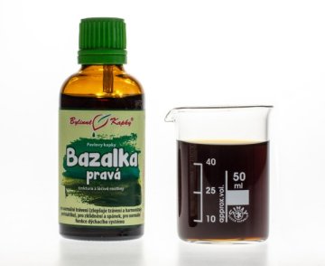 Bazalka pravá - bylinné kvapky (tinktúra) 50 ml