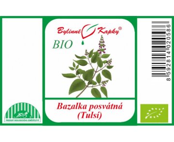 Bazalka posvätná (tulsí) BIO - bylinné kvapky (tinktúra) 50 ml