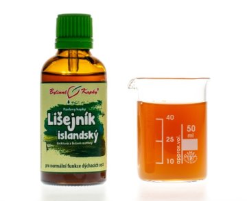 Lišajník islandský (puklérka) - bylinné kvapky (tinktúra) 50 ml