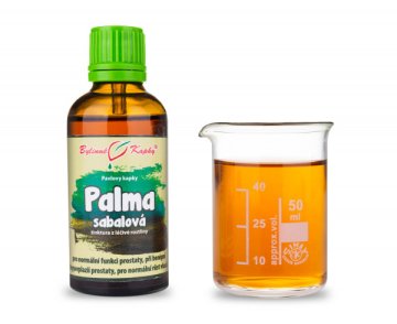 Palma sabalová (Serenoa repens, Saw palmetto) - bylinné kvapky (tinktúra) 50 ml